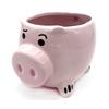 Cute Pig Ceramic Cup Pink Comfortable Grasp Smooth Mouth Lovely Shape for Coffee Tea Milk Beverage Water