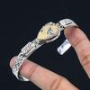 Psilomelane Dendrite Gemstone 925 Sterling Silver Daughter Ethnic Bangle Jewelry