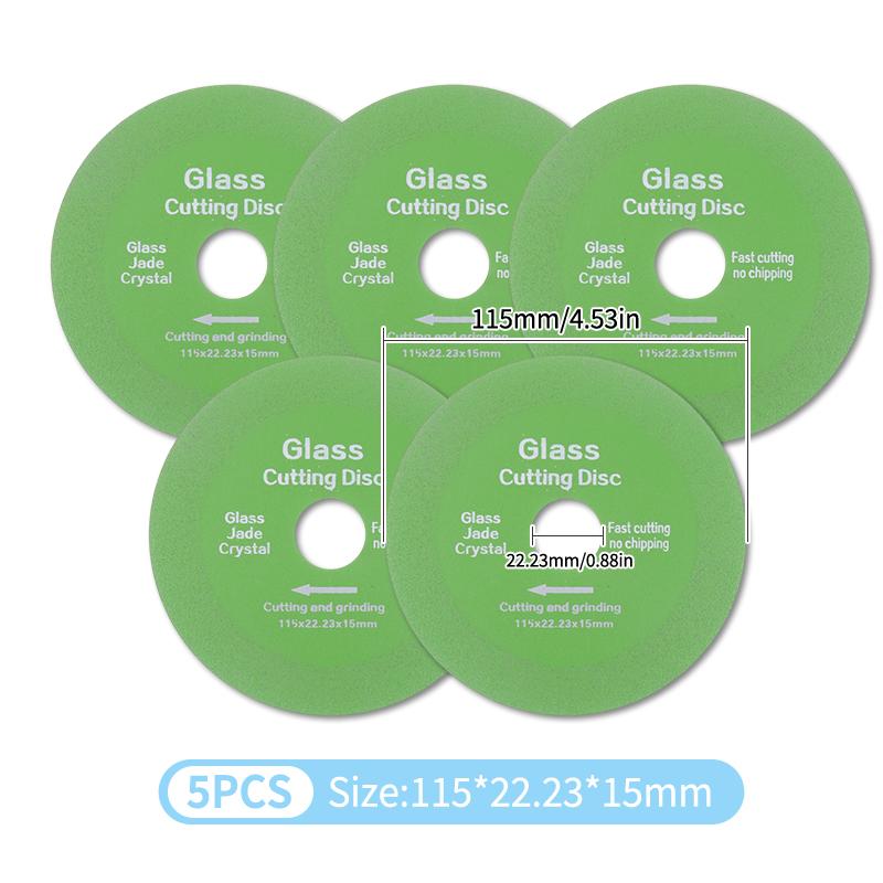 100/115/125mm Glass Cutting Disc Ultra-thin Saw Blade For Angle Grinder Machine Marble Ceramic Tile Polishing Grinding