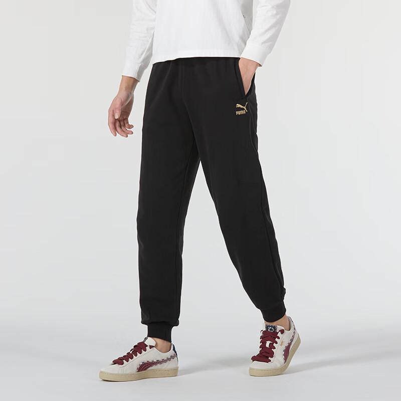 Puma Cny Year Of The Dragon Series Solid Color Elastic Waist Running  Training Tapered Knit Sports Pants Unisex Pants Black 625837-01 Купить  дешево на Joom