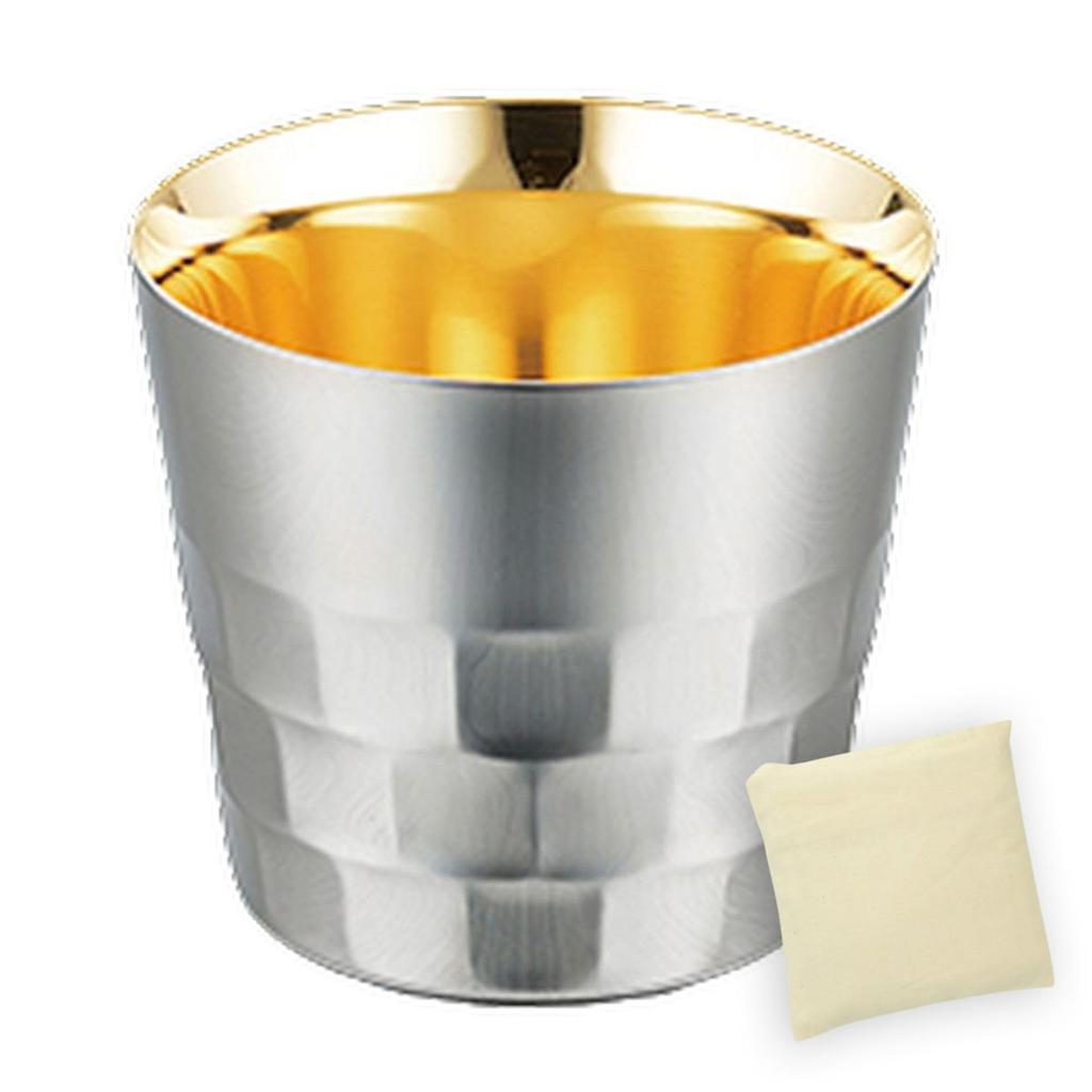 Tumbler Stainless Steel Double Wall Old Fashioned 240ml Made In Japan with SimpleBag Made In J-kitchens 18/8 (Set Vietnam)