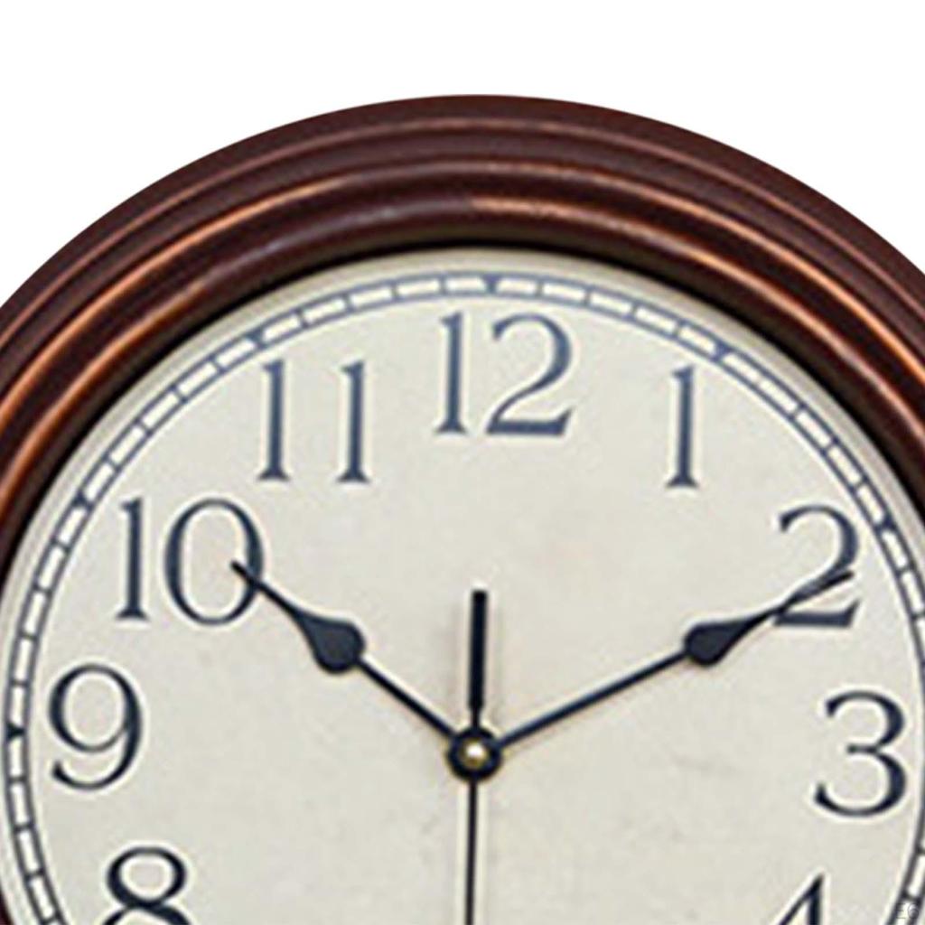 30cm Hanging Clocks Sweep Second Movement Round Wall Clock for Bathroom Decors Living Room