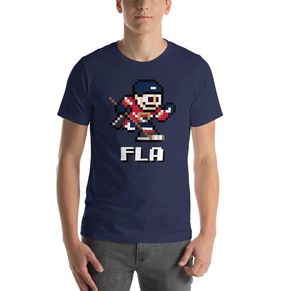 Florida Panthers NES Hockey Team Jersey 8-bit Vintage Nintendo Retro T-Shirt L