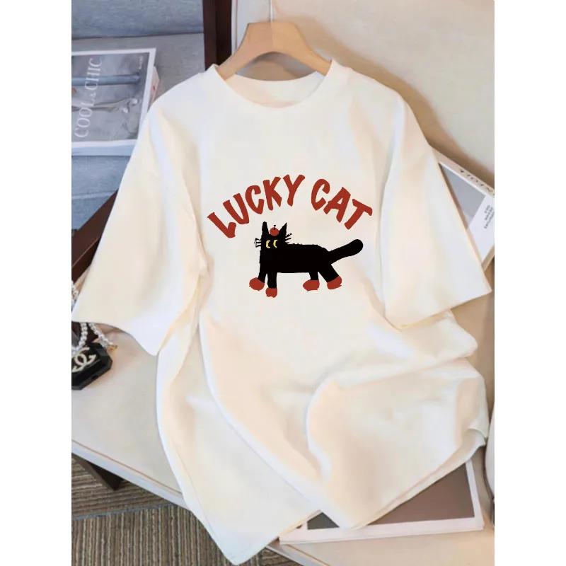 Summer White Pure Ort Sve T-irt Loose Fit Korean Sle Women's Faion Casual Top Comfortable Breathable Graphic T Shirts Fashion