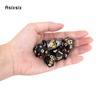 7 Pcs Black White Number Sharp Edge Resin Dice Polyhedral Dice Suitable for Role-Playing RPG    Board Game