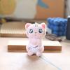 Charming Mini Cat Plush Keychain Ultra-soft Pp Cotton Stuffed Animal Doll