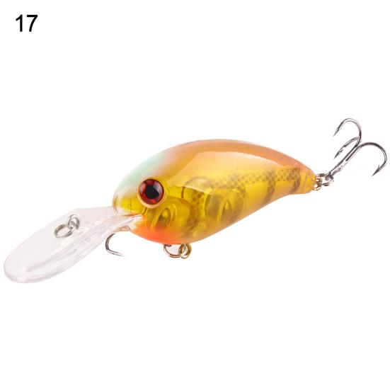 1 buc Crank 3D Eyes Nalucă de pescuit Momeală tare Bas Crankbait Ascuțit cârlig de pește