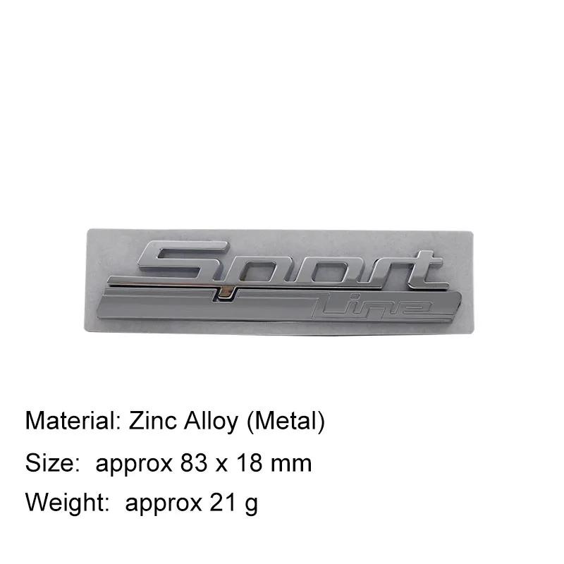 AAYT1 For 520d F30 F10 G30 G20 E46 E39 F11 F32 3D Premium LUXURY LINE SPORT LINE Sticker Car Fender Trunk Tail Rear Decal Emblem Badge
