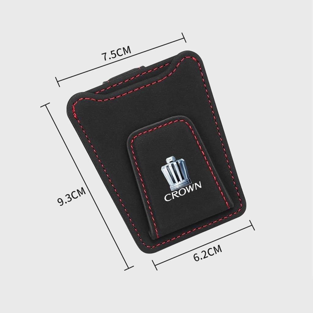 Yamlten Car Glasses Compatible with Sun Visor Glasses Easy Card Keeps Your Car Clean and Magnetic Iron Holder, Crown, Clip, Storage, Tidy, Suede-Like