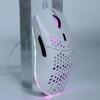 Wireless Gaming HXSJT66 Computer Gaming Mouse with 6 RGB Backlight Modes and 4 Adjustable DPI Levels for PC Laptop Mouse, 2.4GHz (White)