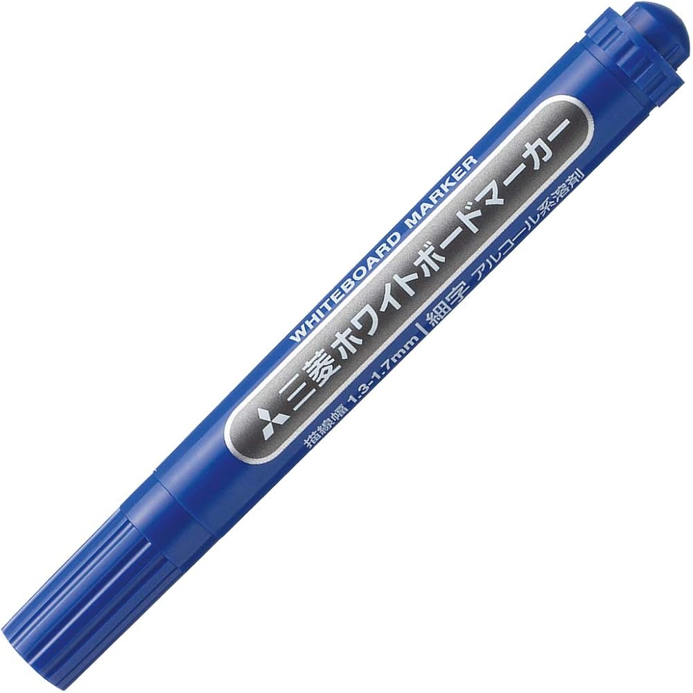 Mitsubishi Pencil Whiteboard Marker Fine Round Core Blue PWB2M.33