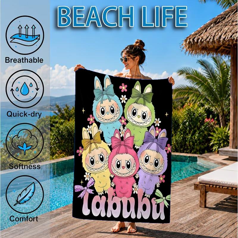 Bunny Costume Adventure Beach Towel, Microfiber Beach Towel, Perfect For Pool, Beach, Travel, Home Decor Beach Party Fan gifts