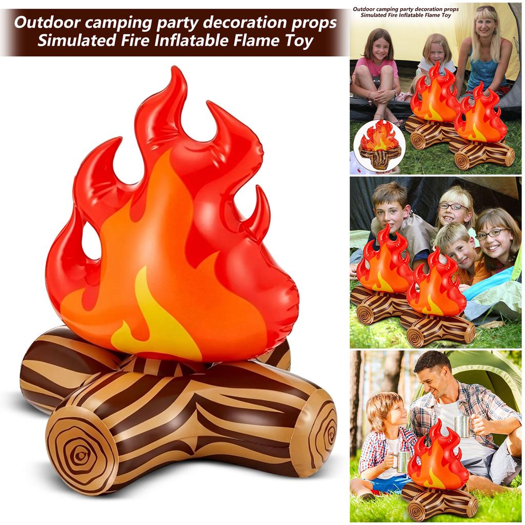 Outdoor Camping Party Decorations & Props — Courtyard Bonfire- Inflatable Flame Toy