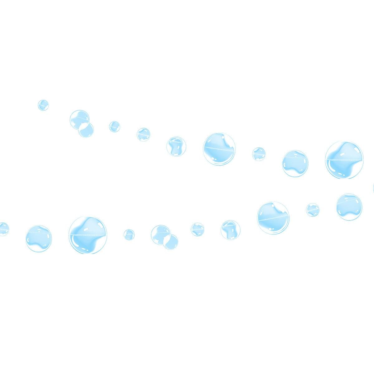 

4 шт. прозрачные пузырьковые гирлянды для вечеринки в стиле русалки, плоские вырезы, подвесная лента для дня рождения, крещения, стены океана, детского душа, детской комнаты под морем синий