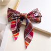 National style cashew silk scarf women's new imitation silk scarf color matching versatile fashion shawl bag head tied hair scarf