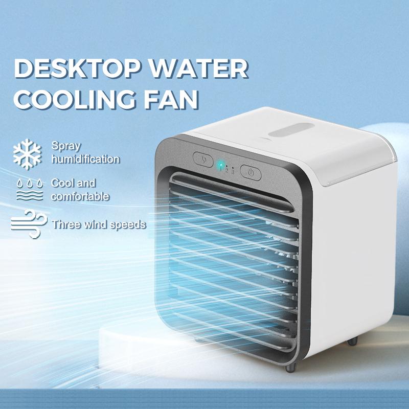 Portable Usb Chargeable Mini 3 Gear Air Conditioner Cooler Fan Air Conditioner Air Cooling Office Desktop Fan Parts