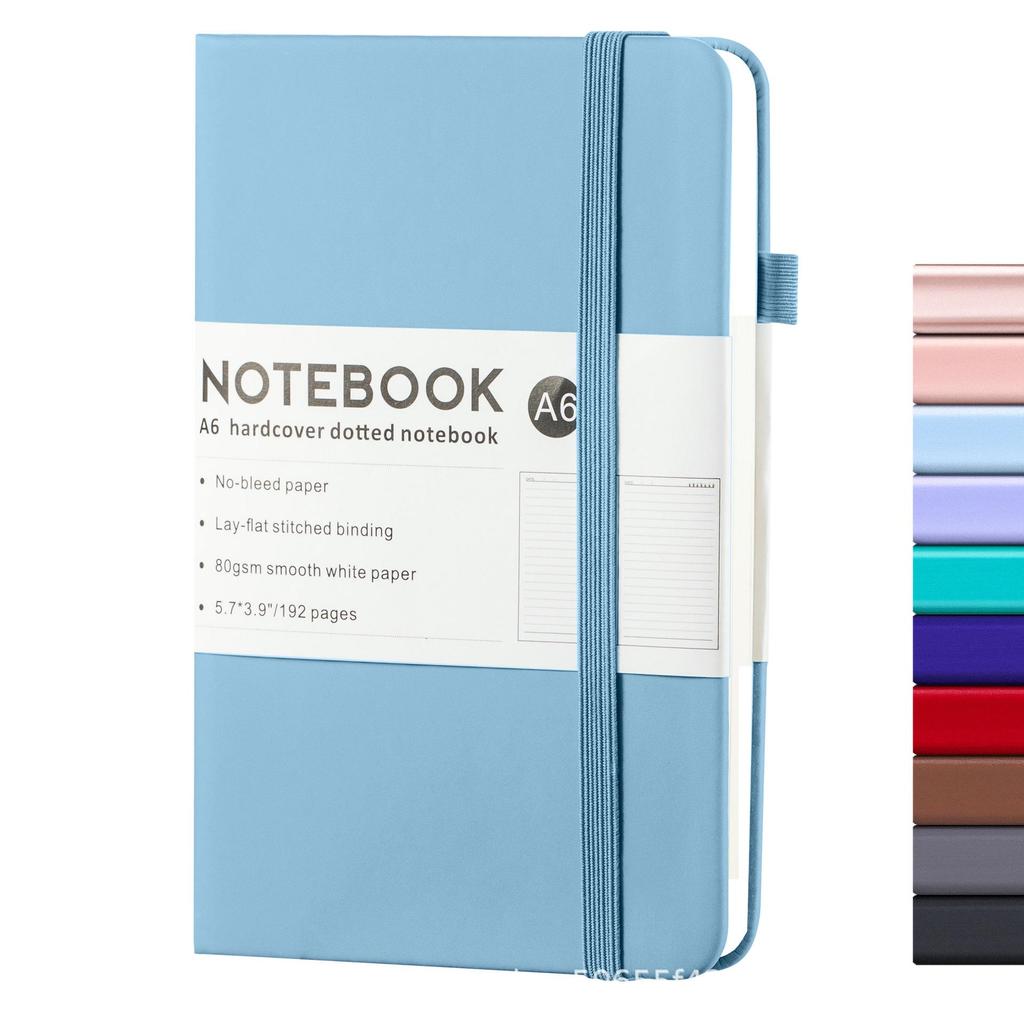A6 Loose-Leaf Elastic Band Notebook - Customizable Student & Business Diary