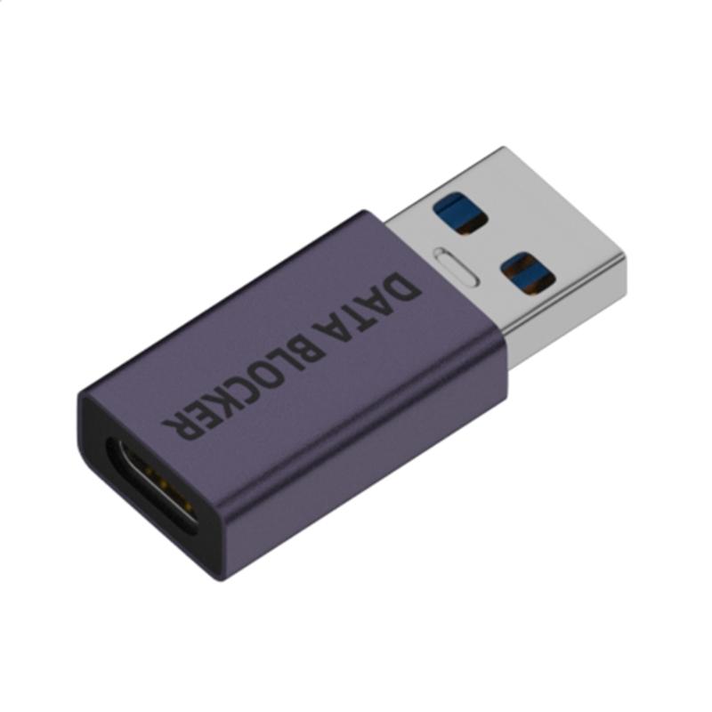 

Portable USB Type C Data Blocking Charging Prevents Hacking Aluminum Housing Universal Compatibility for Phones Devices