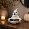 Cute Halloween Decor for Entrance Ghost Jewelry Dish Durable Resin Storage Bowl Decorative Fall Resistant Holder Retro Figurine Tray Rings