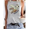Religious Cross Print Women's Tank Top Summer Daily Casual Women's Sleeveless T-shirt Urban Street Ladies Fashion Tank Top