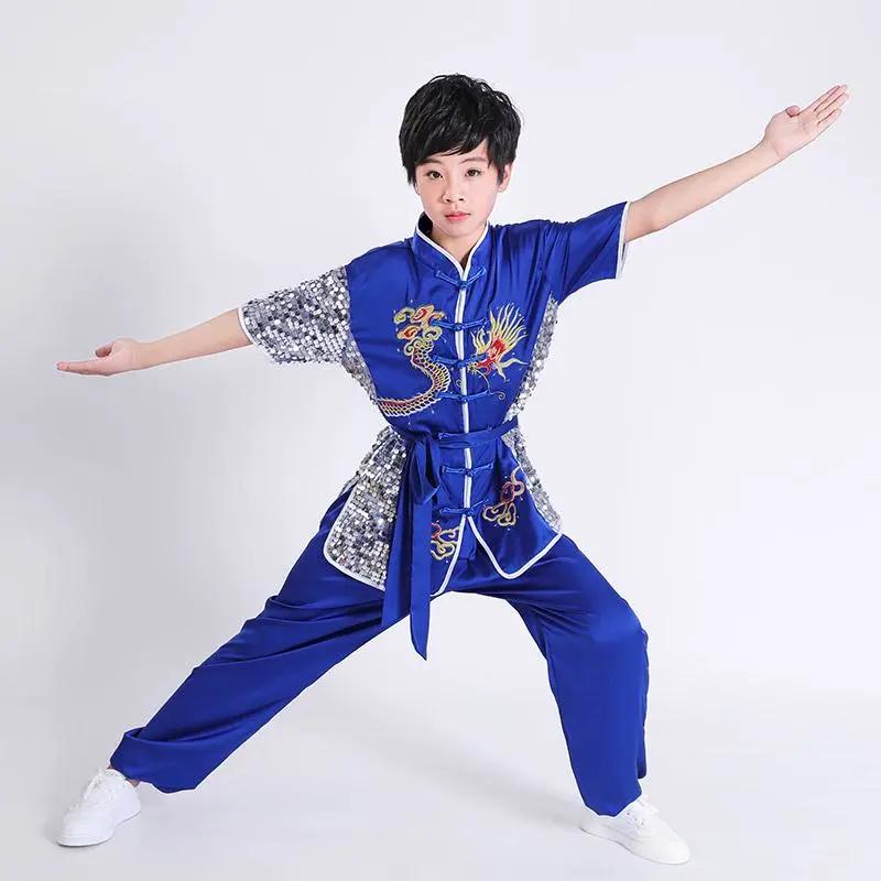 Martial Arts Costumes Children's Practice Clothes Performance Costumes Youth Training Clothes Changquan Costumes Competition Kung Fu Costumes