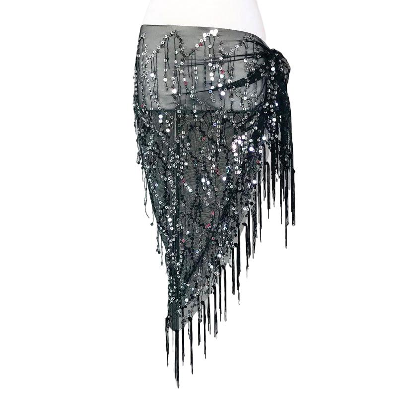 

1 шт. Пояс для бедер Модный сетчатый пояс для бедер Аксессуар для танцев Пояс с пайетками Декорация Пояс с пайетками и кисточками Пояс для сценической одежды Ювелирное изделие