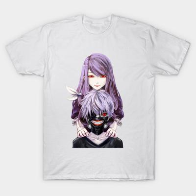 T Shirt Women Tokyo Ghoul Harajuku Print Kawaii Tshirt Summer Short Sleeve Female T-Shirt Top Tee