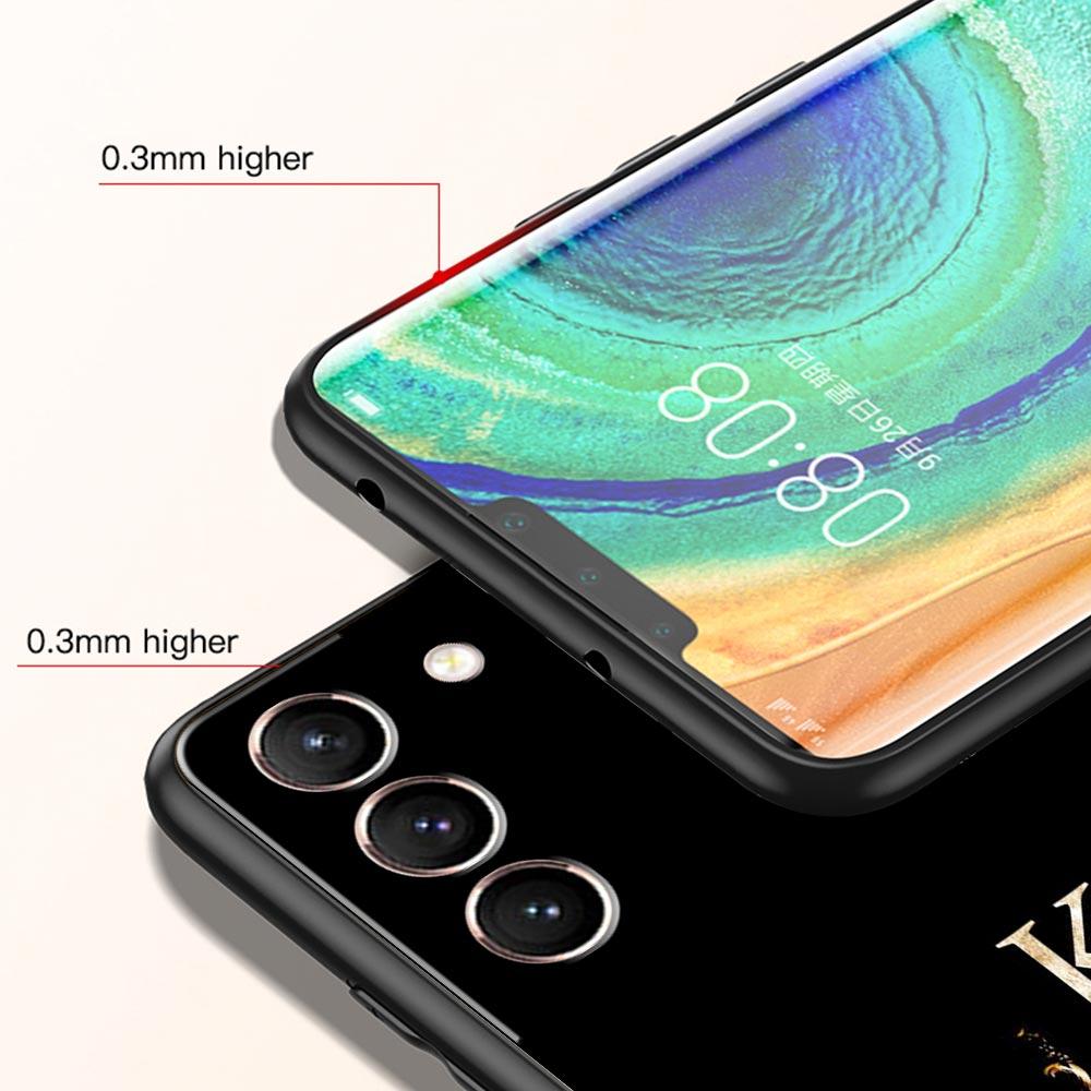 Phone Case For Samsung Galaxy S23 S22 Ultra S20 S21 FE 5G S10 S9 Plus S10E S8 Note 20 Silicone Cover King Queen Lovers Couple