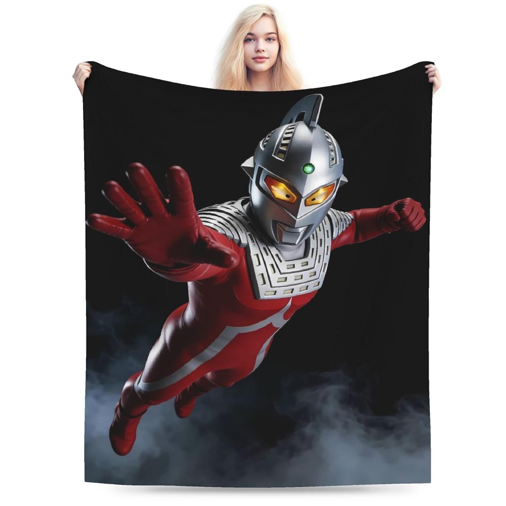 ULTRAMAN Plush Blanket Children Flannel Throw Blanket For Couch Chair Soft Design Quality Bedspread Gift