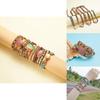 Three Layer Winding Geometric Leather Charm Bracelet With Agate Beads For Women Accessories