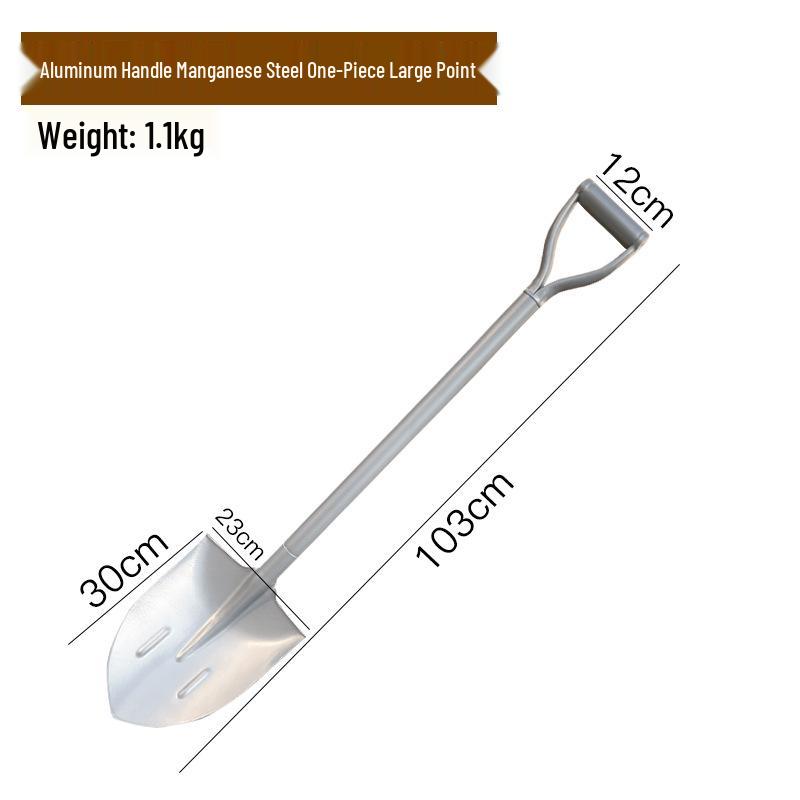 Manganese Steel Iron Shovel for Gardening - Heavy Duty Tool for Planting, Digging, and Outdoor Use