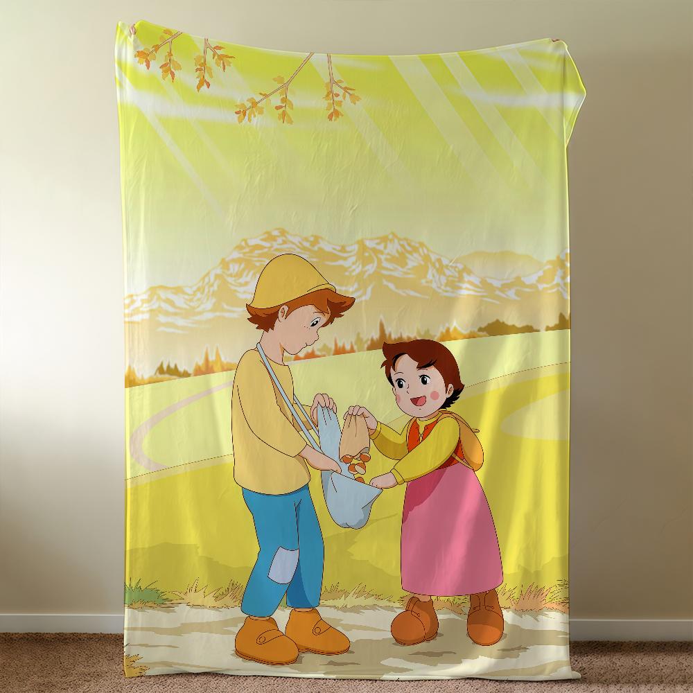 H-HeidiS-ES Ragazza Delle A-AlpS-ES Coperta Plaid Super Morbida Peluche Soggiorno Divano Divano Regali di Compleanno Infantili