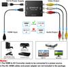 Pkouocry HDMI To AV 1080P Analog Audio for and Includes Charging Black Converter, Support, Conversion, Output, TVs, PS3, PS4, PS5, PC, Blu-ray