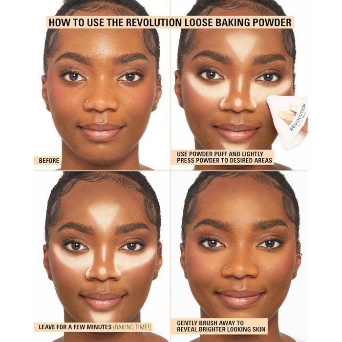 Poudre - Makeup Revolution London - 32g - Banane - Végétalien - Tous types de peau