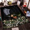 "Attack On Titan Themed Carpet with Survey Corps and Wings Design" Suitable for Use As an Anti-slip for Living Room Bedroom Sofas