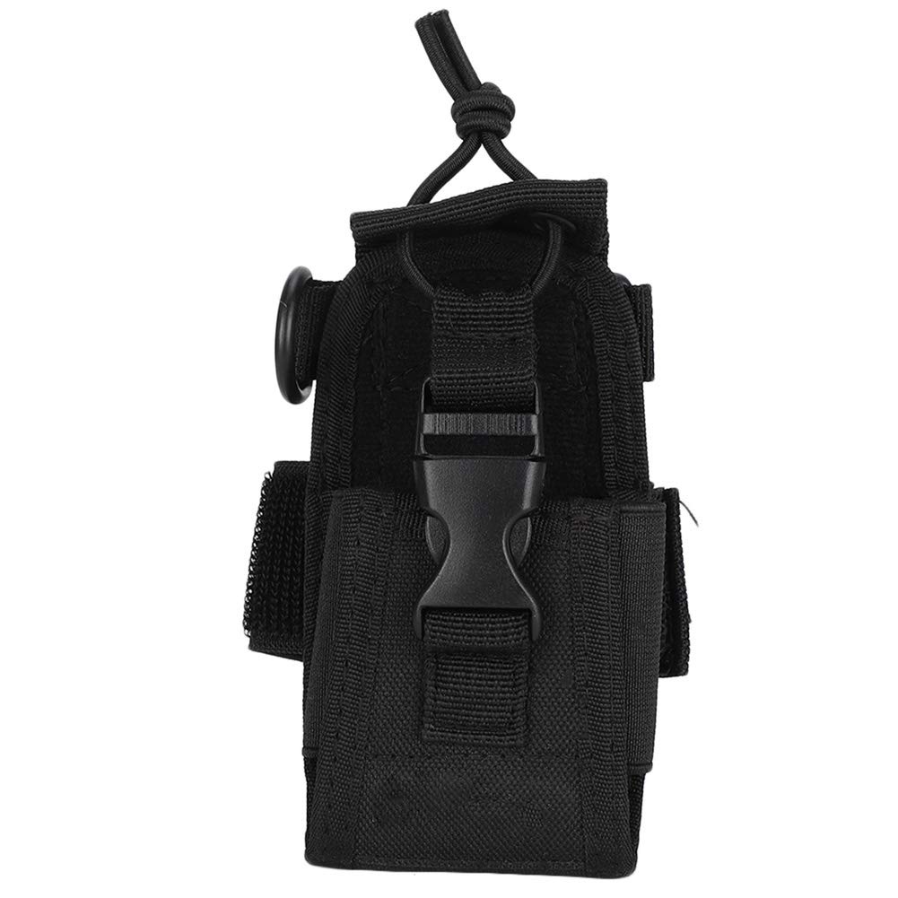 

Luocute Walkie Talkie Arm Pouch, Portable Black Walkie Talkie Arm Bag Nylon Multipurpose Solid UV-82