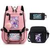 Peripheral Printed Children'S Backpack Large-Capacity Primary And Secondary School Student Leisure Schoolbag Three-Piece Set