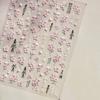 White Flower Petal Cherry Blossom Peach Blossom Falling Petal Floral Gradient 5D Self Adhesive Nail Art Sticker Manicure Decals