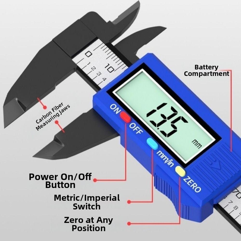 Digital Display Electronic Caliper 0-150mm 0-100mm Digital Ruler Vernier Caliper  Jewelry Measuring