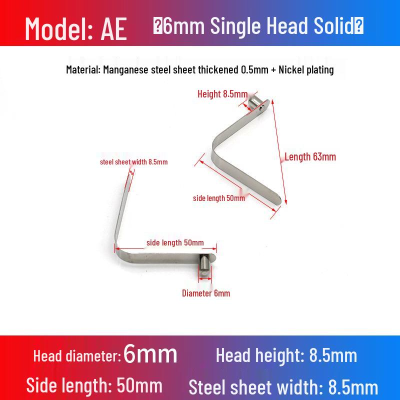 V-Shaped Spring Clip Buckle for Telescopic Tube and Tent Stroller Positioning