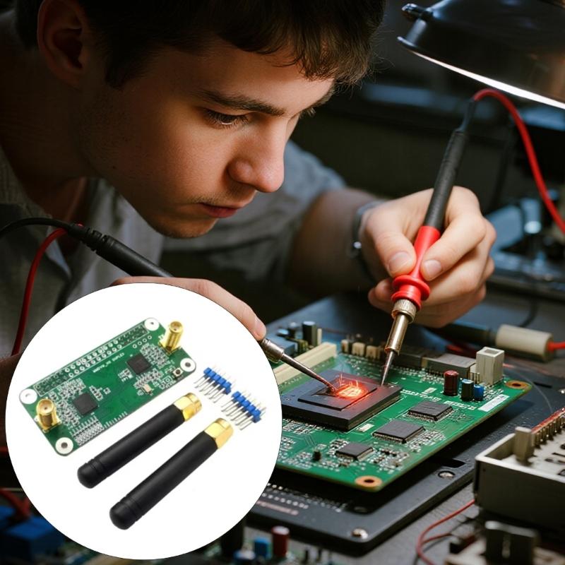 Mini Version MMDVM Double Duplex Hotspot Board Module with Antennas High Precisions SMA Connectors Support P25