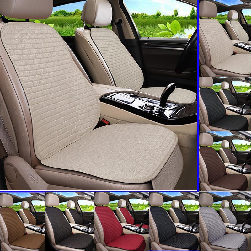 Car Seat Cover Front/Rear Flax/Linen Seat Cushion Protector Pad Not Cold in Winter Black/Beige/Grey For Renault Kadjar F3