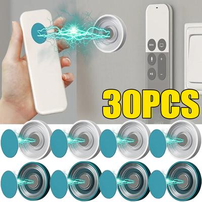 30/2vnt Magnetiniai kabliukai Sieninis nuotolinio valdymo pultas Tvirtas magnetinis laikiklis Raktai Šaldytuvas Lipdukas laikymo kabliukai Namų tvarkyklės kabliukas