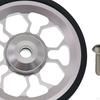 Easy Wheel for Folding Bike Aluminum Alloy Easywheel Replacement Part Ultralight Durable Stable 61mm