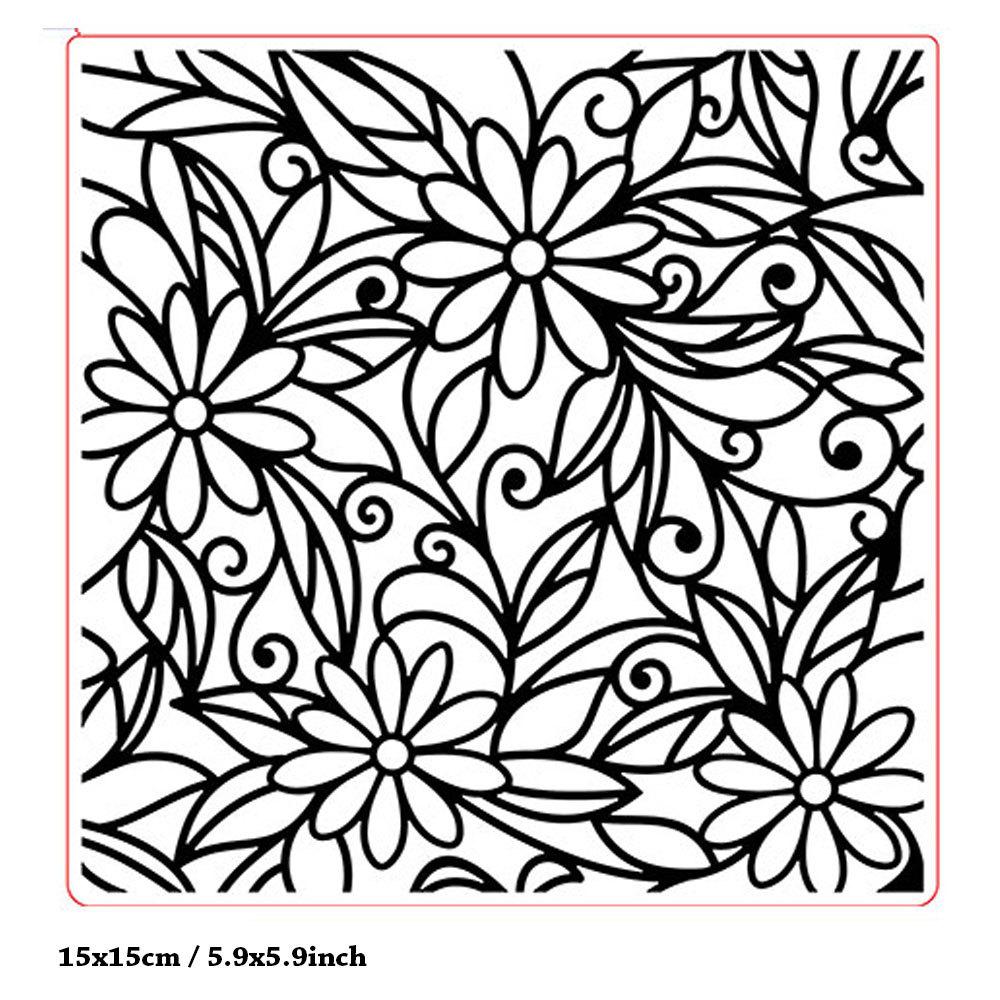 Grid Net Plastic Embossing Folders Template Dies Stencil Flower Lace Line Rattan Heart Frame