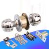 Zinc Alloy Rotation Round Door Knobset Handle Round Shaped Entrance Lock Doorknob for Hallway Closet Easy to Use