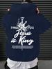 Statement‑piece Long‑sleeve Hooded Sweatshirt with Noble Element Back Motif for Guys Multi‑scene Fashion Matching and Daily Casual Occasions