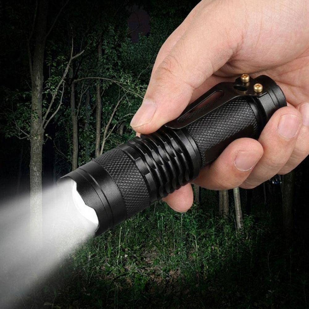 Aluminum Zinc Zinc Alloy LED Zoom Flashlight Super Bright Dimmable Camping Lamp  Outdoor Activity