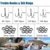 Fishing Lures Making Set DIY Crankbaits Minnow Set Blank Hard Baits Set with Hook Split Rings Lure Eye Sticker