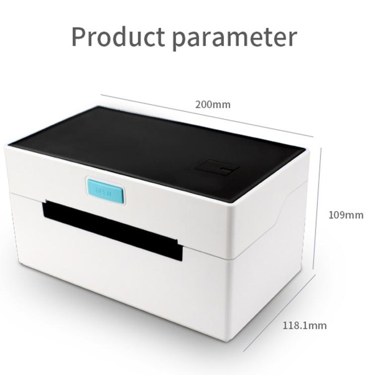 POS-9220 100x150mm Thermal Express Bill Self-adhesive Label Printer, USB + Bluetooth with Holder Version, EU Plug